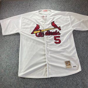 Mitchell & Ness Baseball Jersey Shirt Mens Adult 56 White St. Louis Cardinals